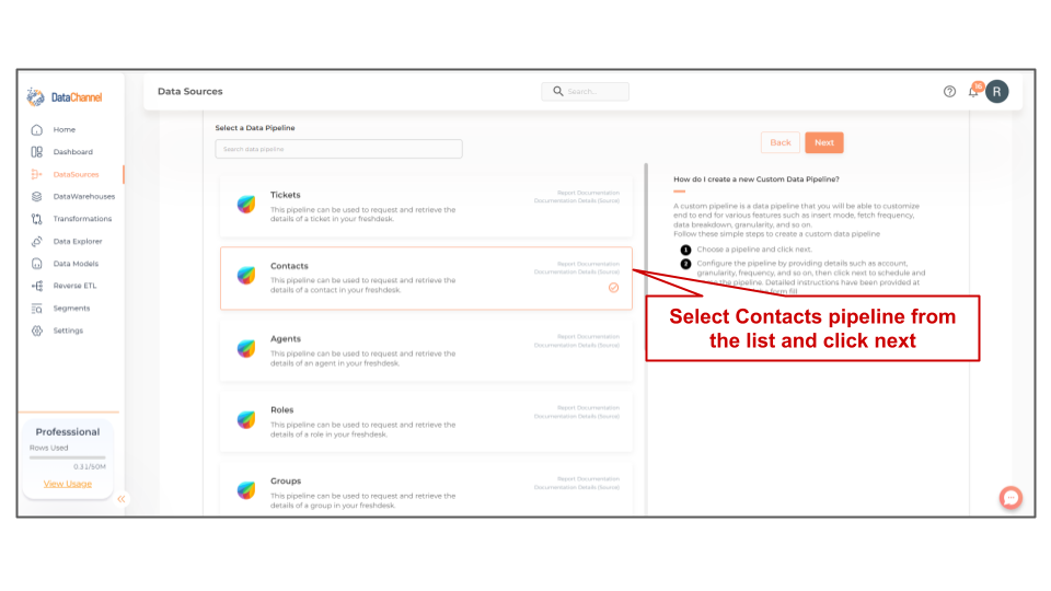freshdesk contacts list