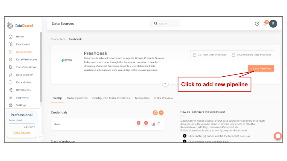 freshdesk data source detail