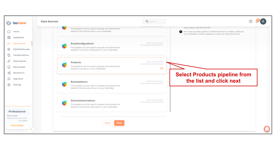 freshdesk products list