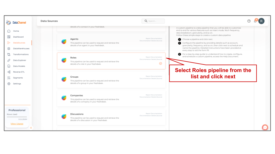 freshdesk roles list