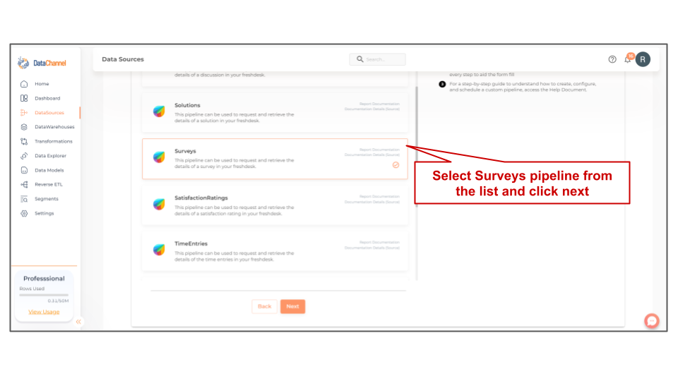 freshdesk surveys list