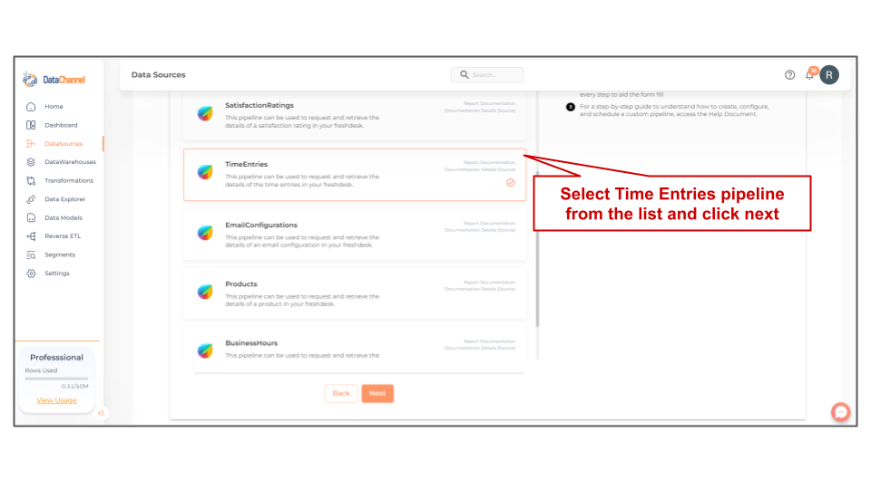 freshdesk time entries list