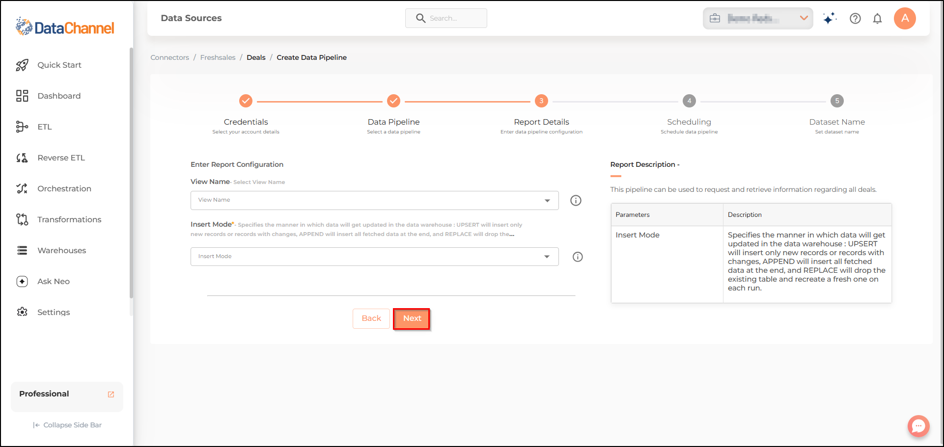 freshsales deals config