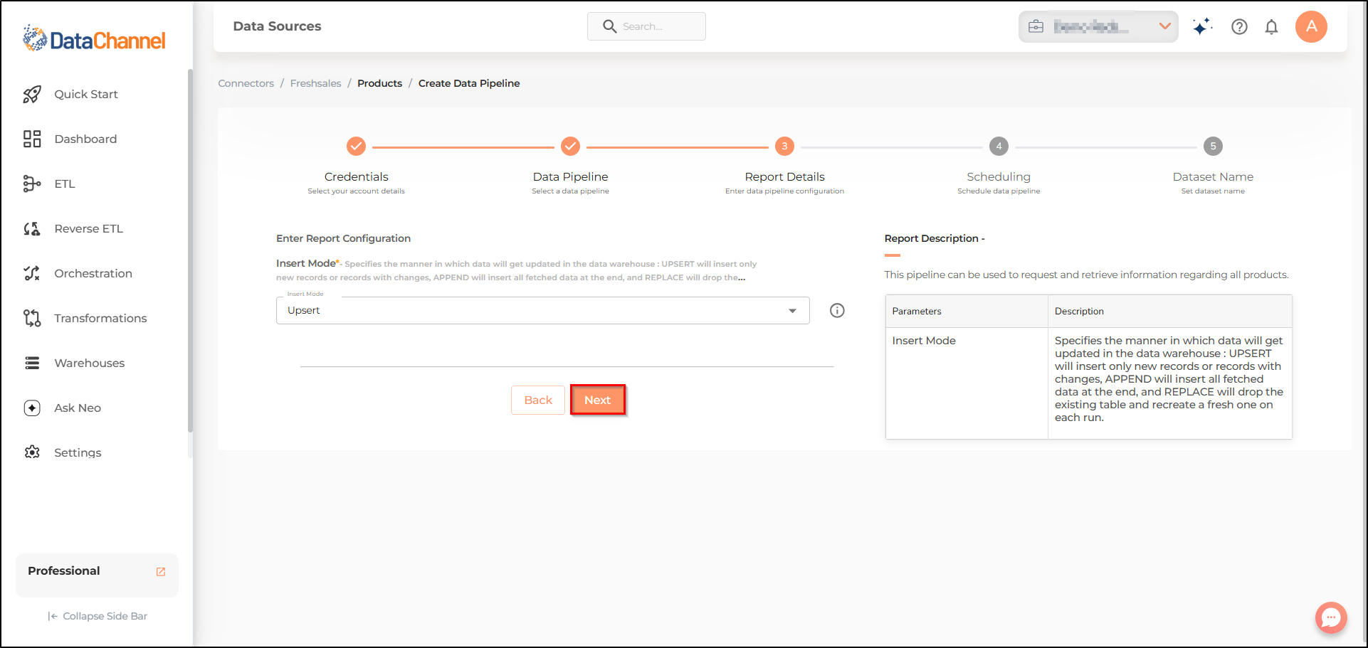 freshsales products config