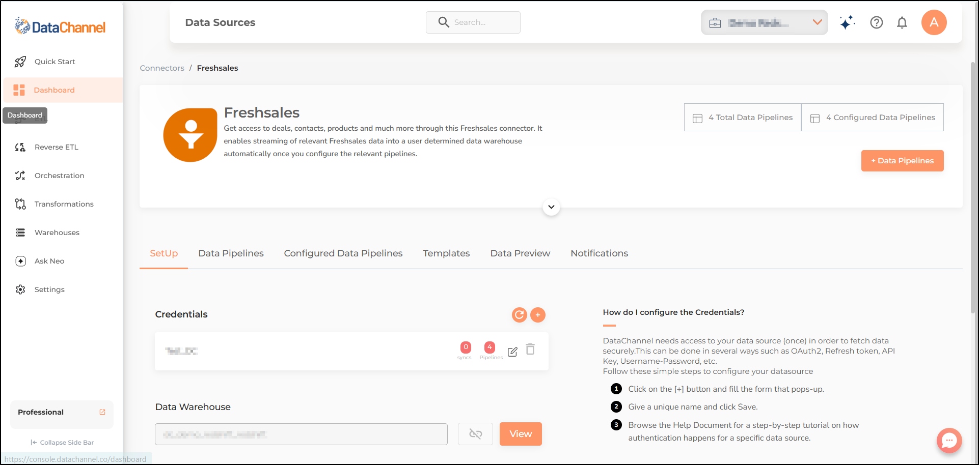 freshsales screen