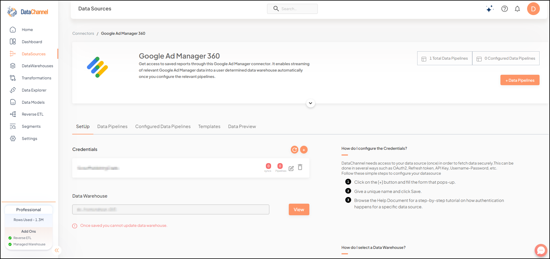 google ad manager screen