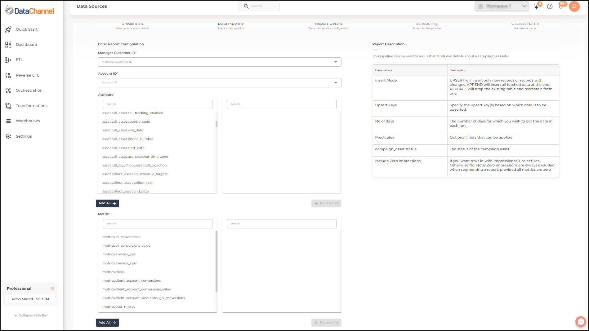 google search ads 360 campaign asset config 1
