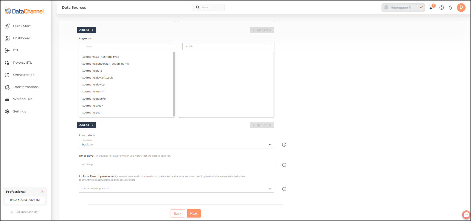 google search ads 360 keyword view config 2