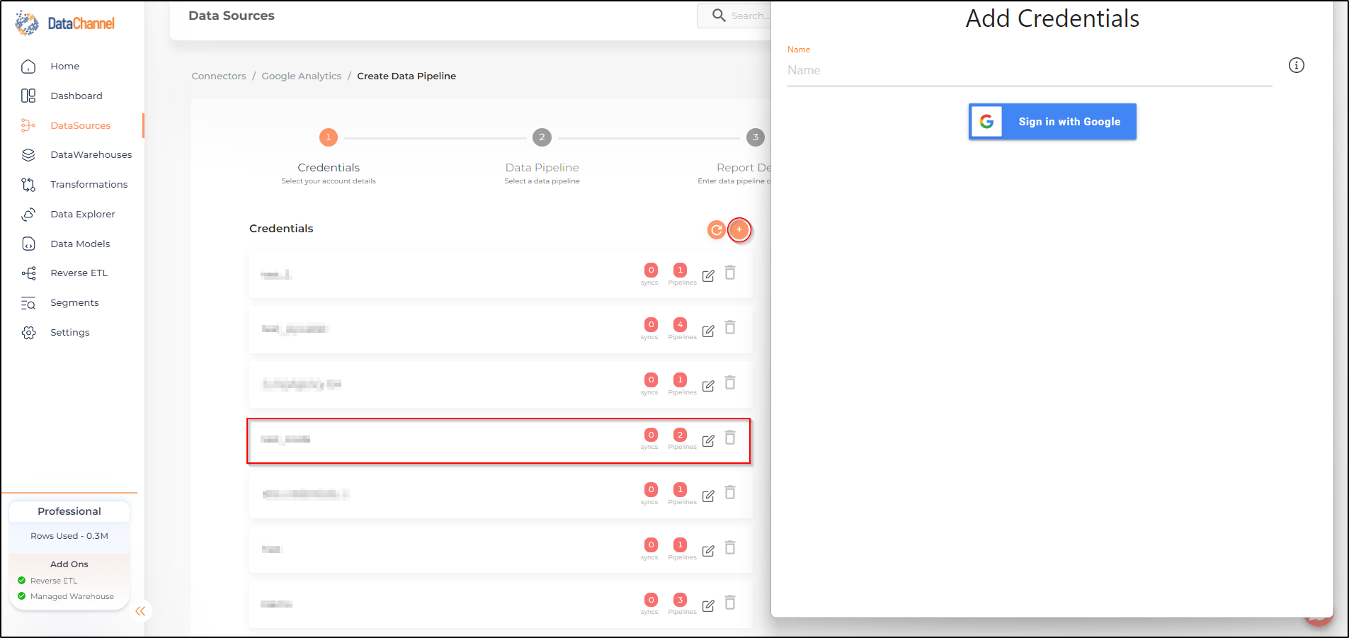 googleanalytics new creds
