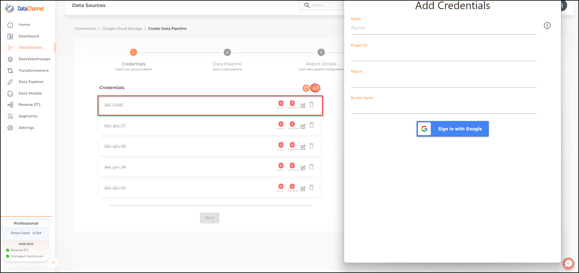 googlecloudstorage new creds