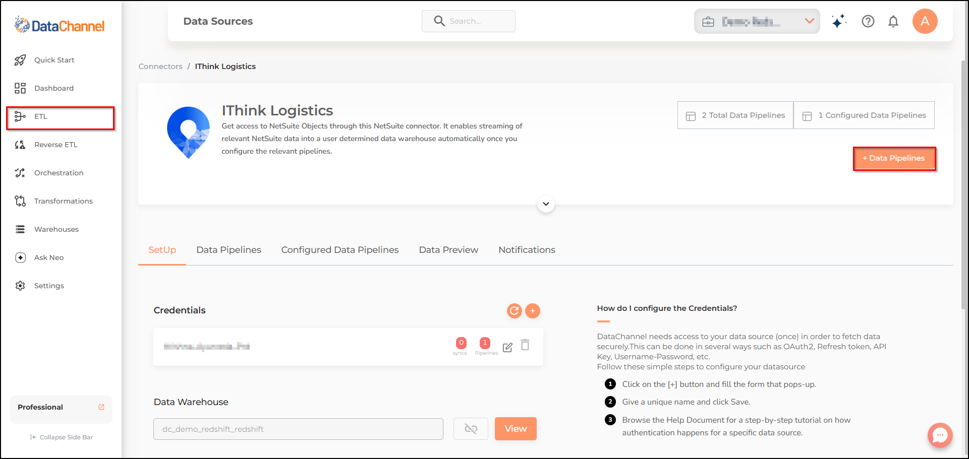 ithink logistics data source detail