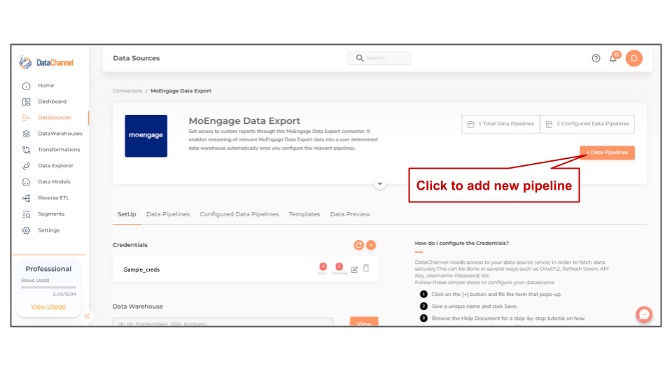 moengage data export data source detail