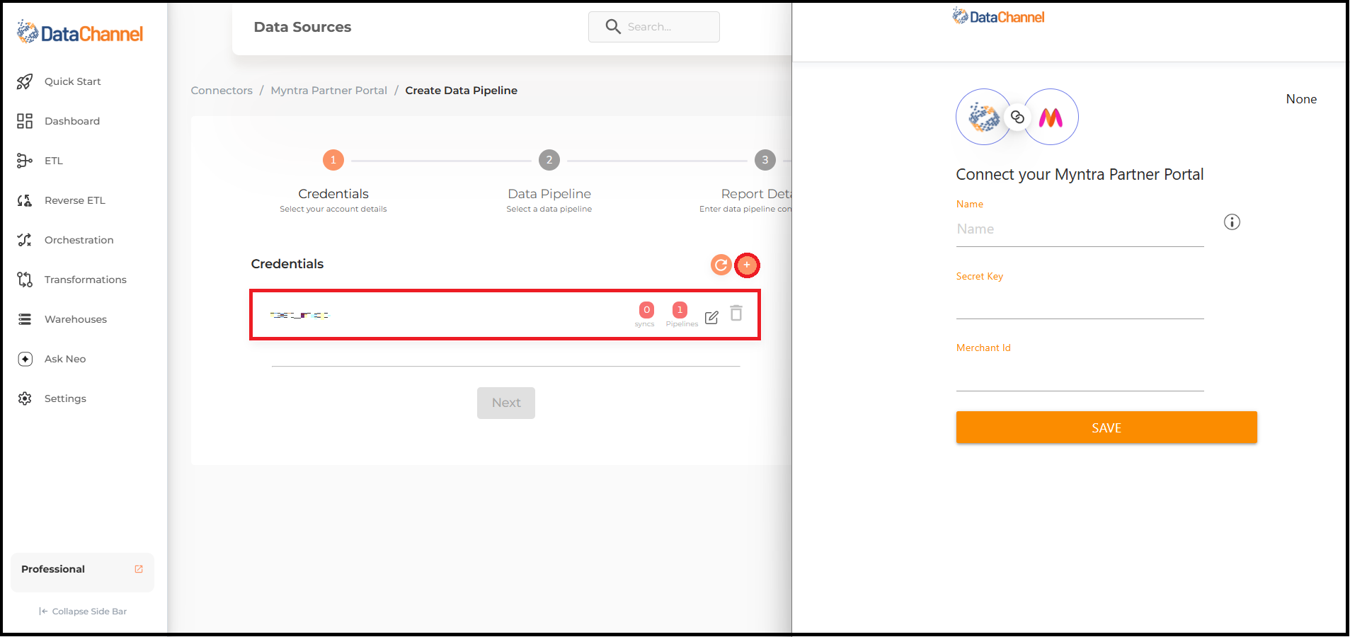 myntra partner portal new creds