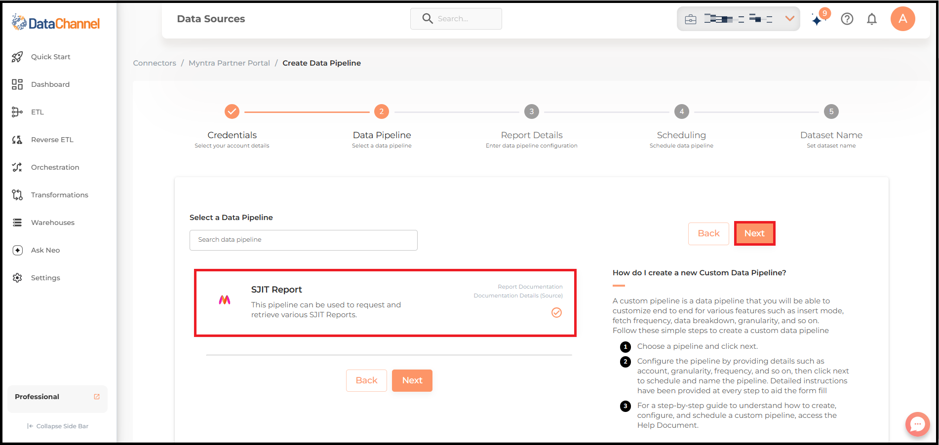 myntra partner portal sjit list