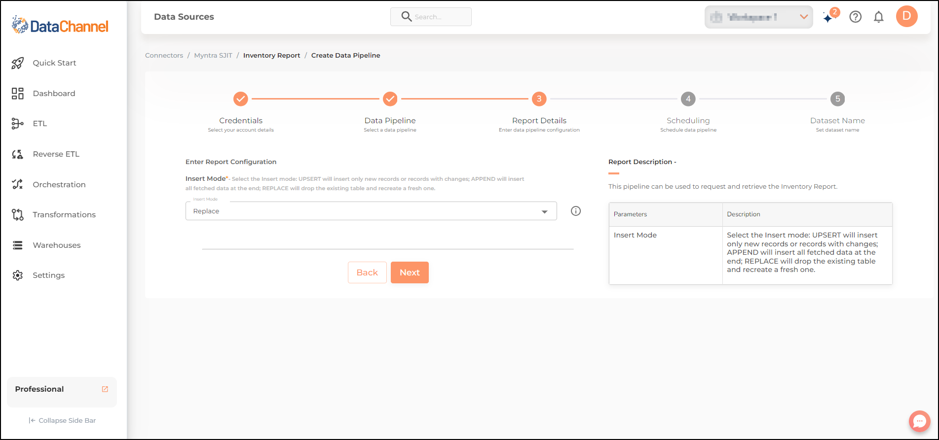 myntra sjit inventory report config