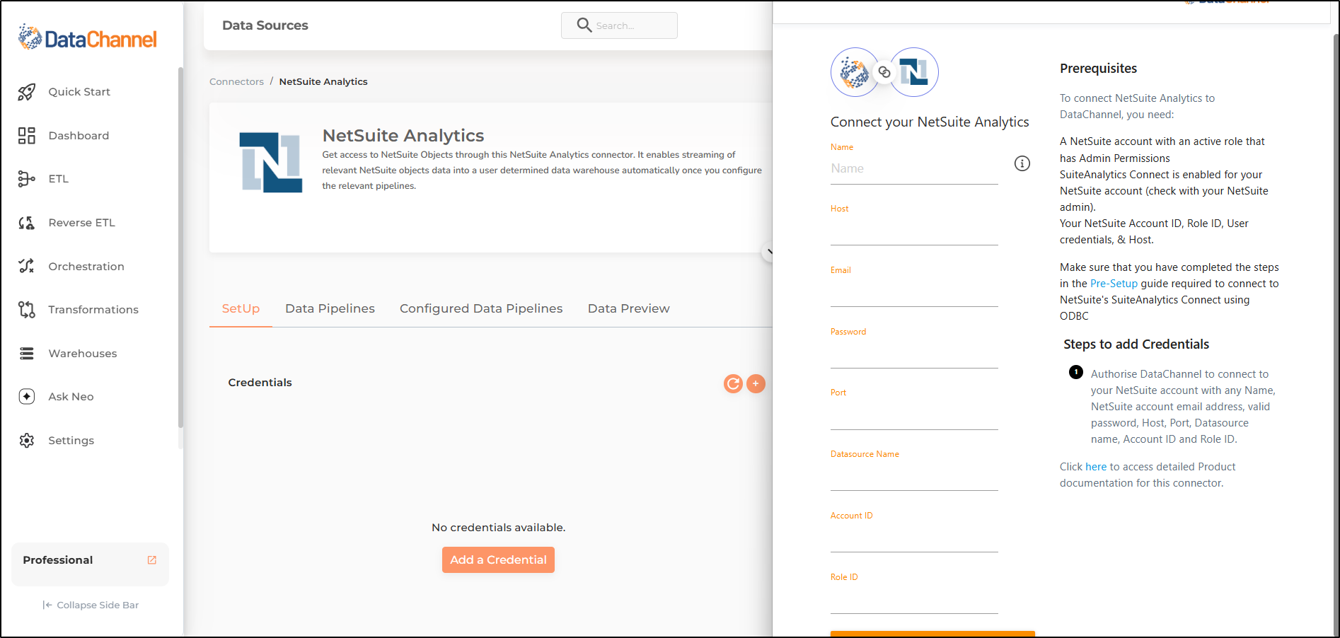netsuite analytics new creds