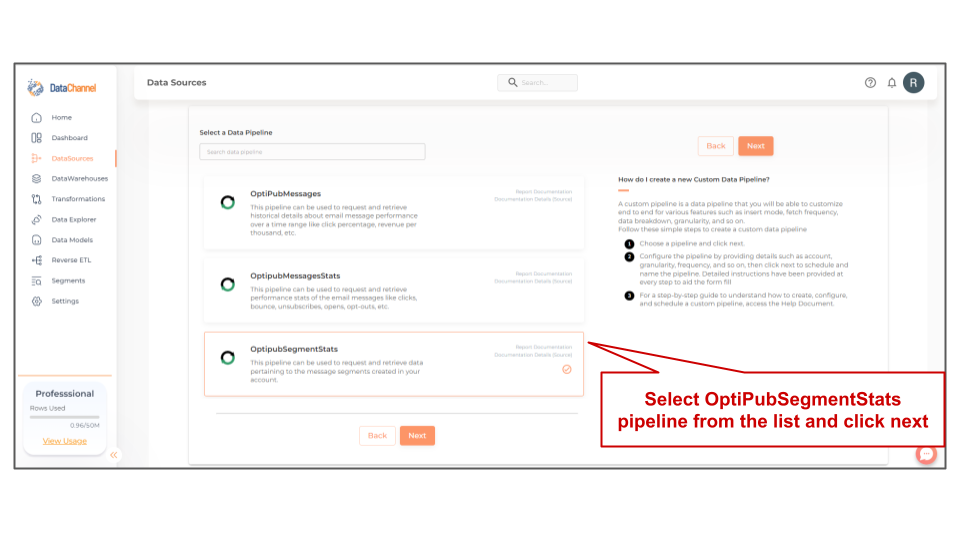 optipub optipubsegmentstats list