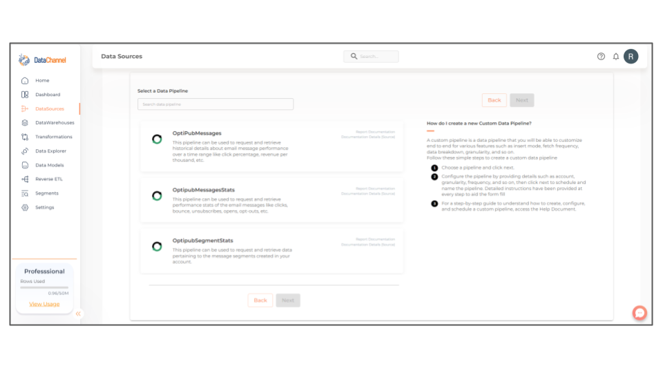 optipub pipelines list