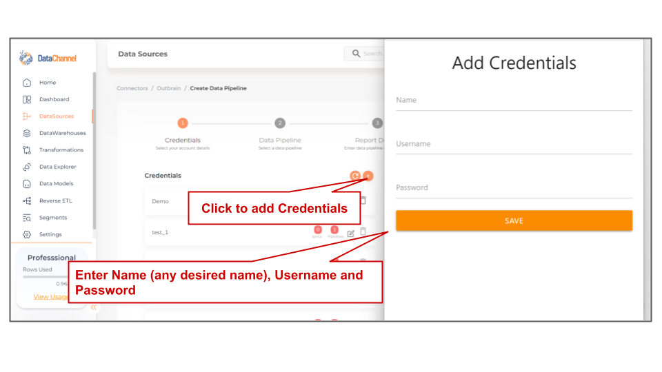 outbrain new creds