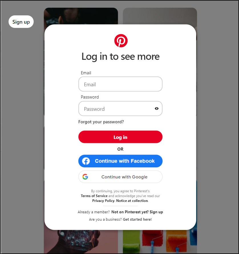 pinterest new creds oauth