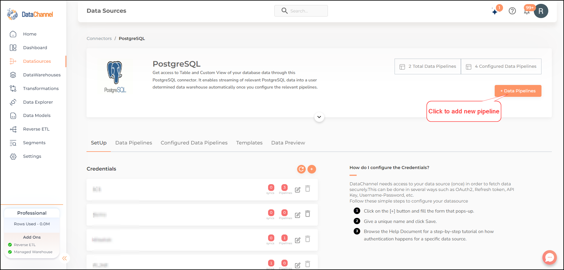 postgresql data source detail