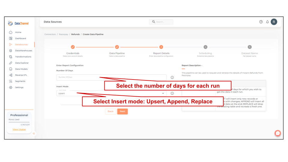razorpay refunds config