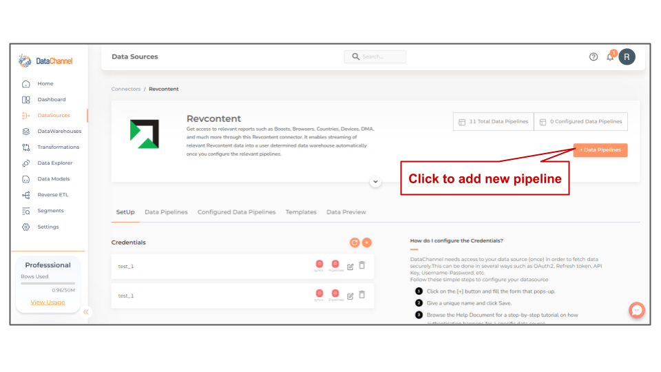 revcontent data source detail