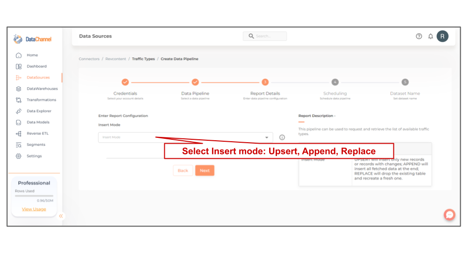 revcontent traffic types config
