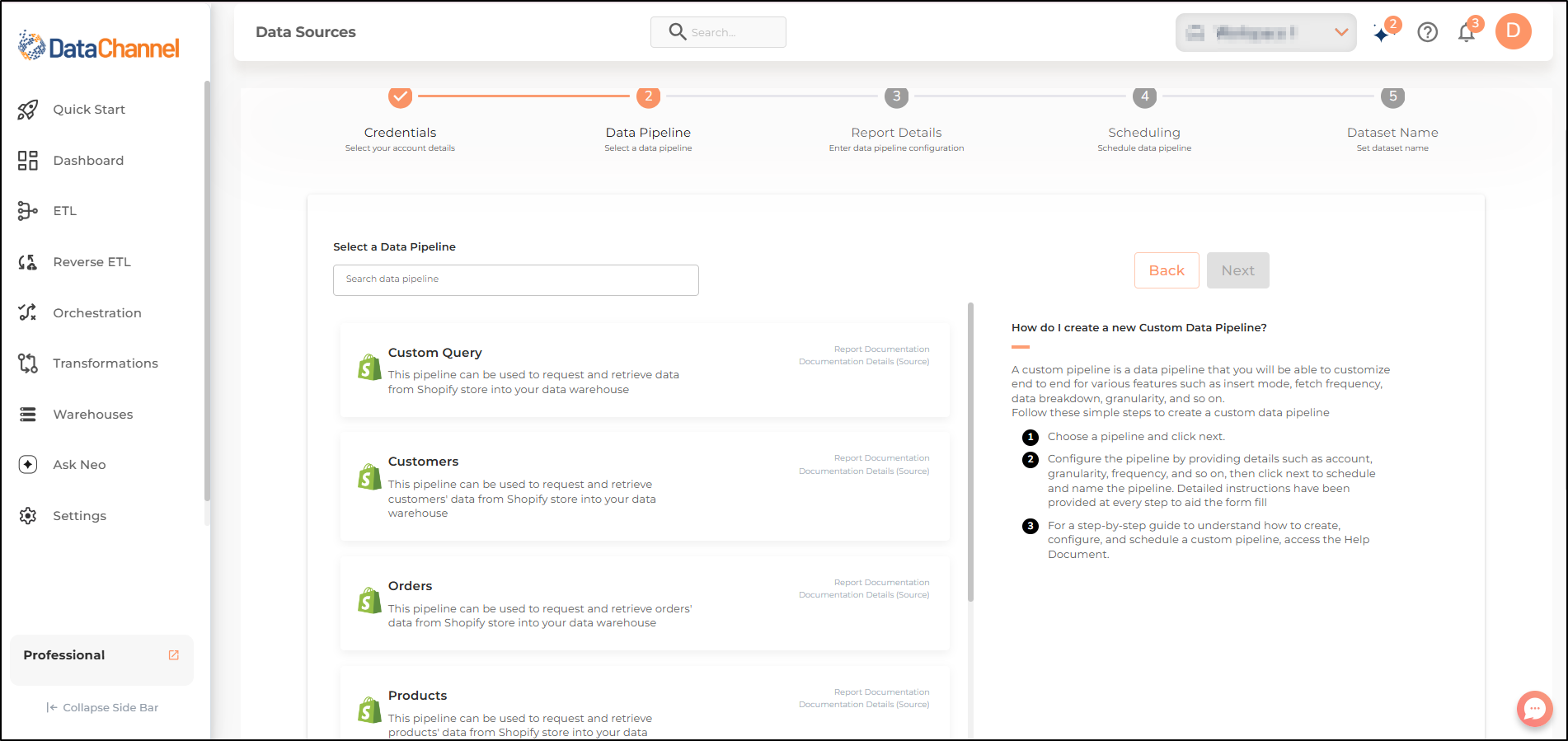 shopify graphql pipelines list