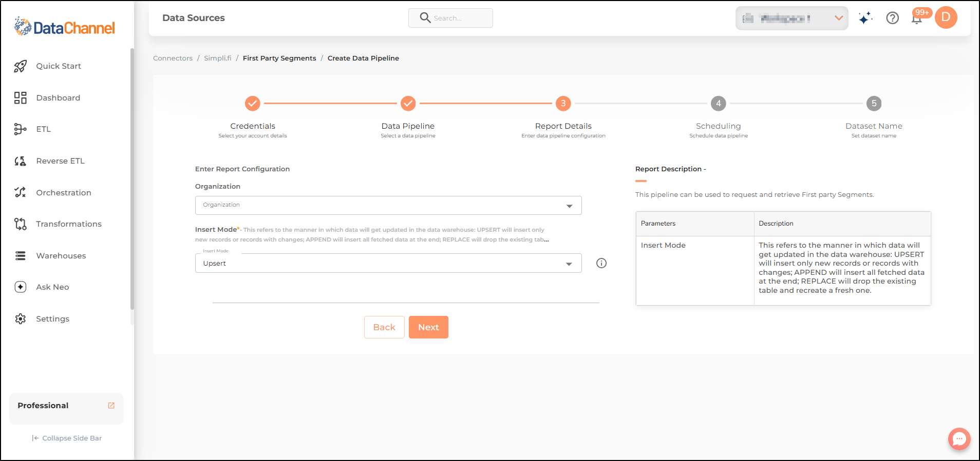 simplifi first party segments config