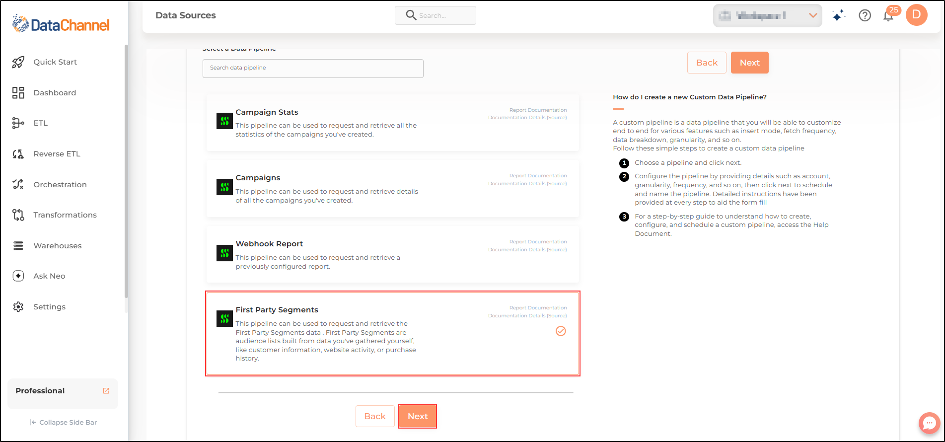 simplifi first party segments list