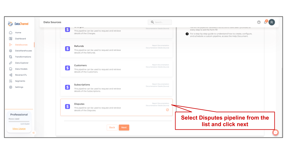 stripe disputes list