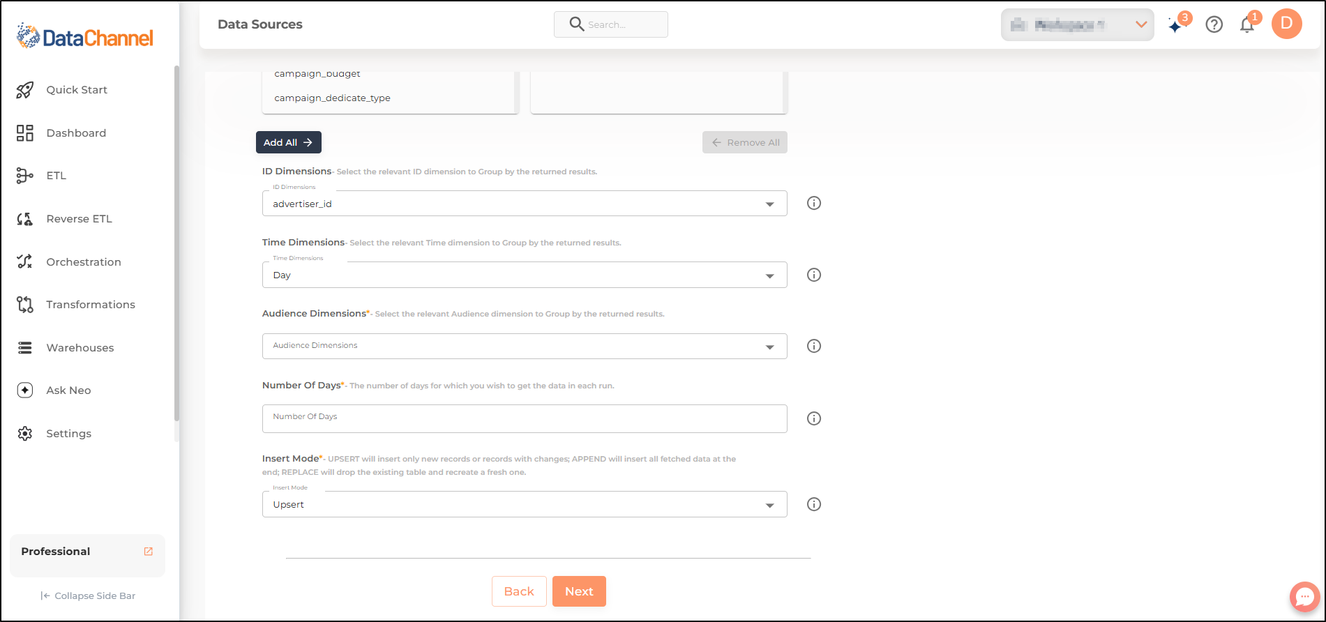 tiktok ads auction ads audience config 2