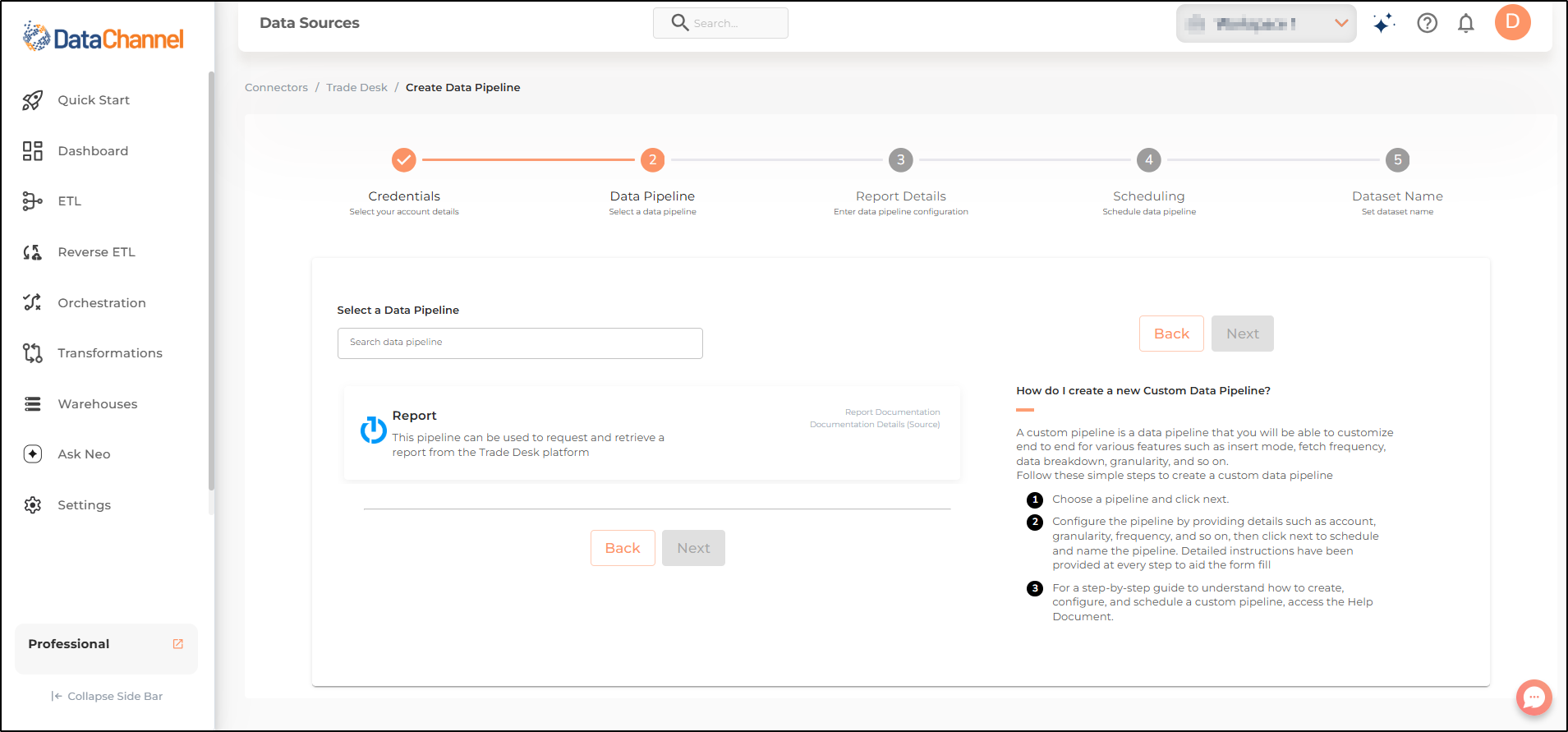 trade desk pipelines list
