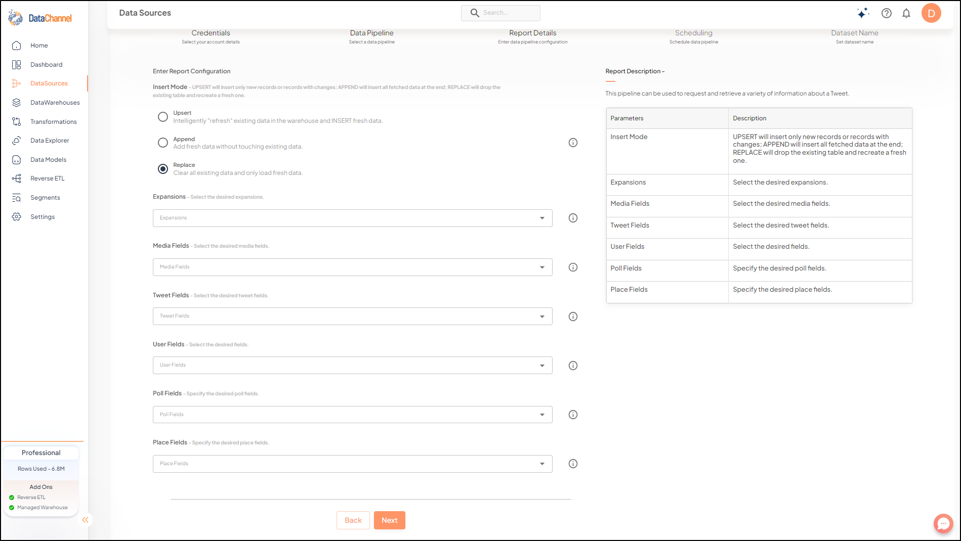 twitter social tweets config