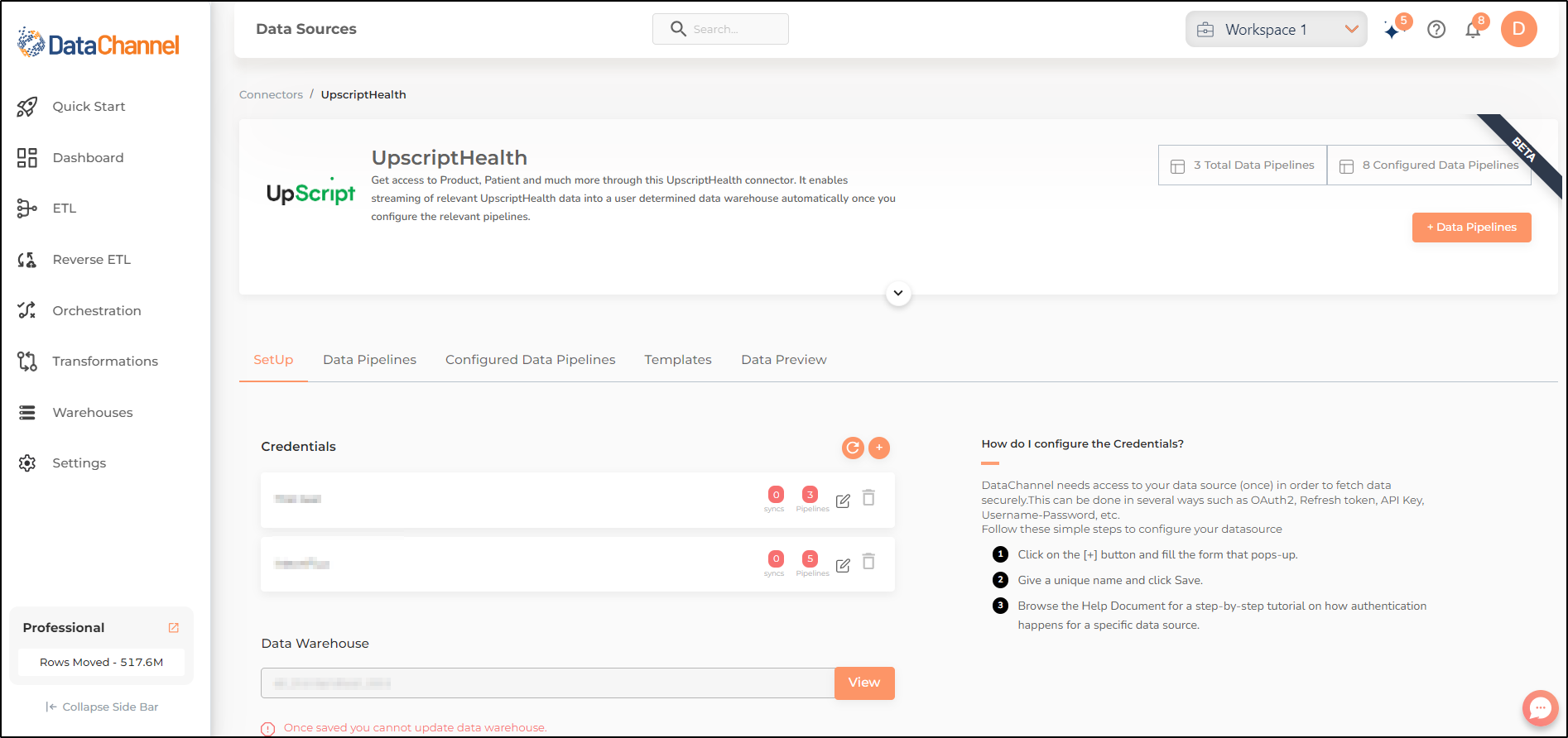 upscript health screen