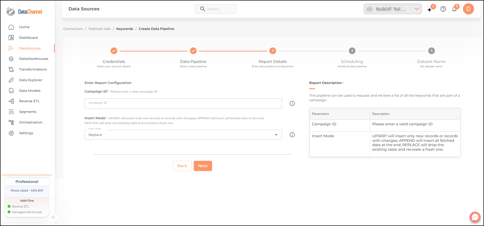 walmart ads keywords config