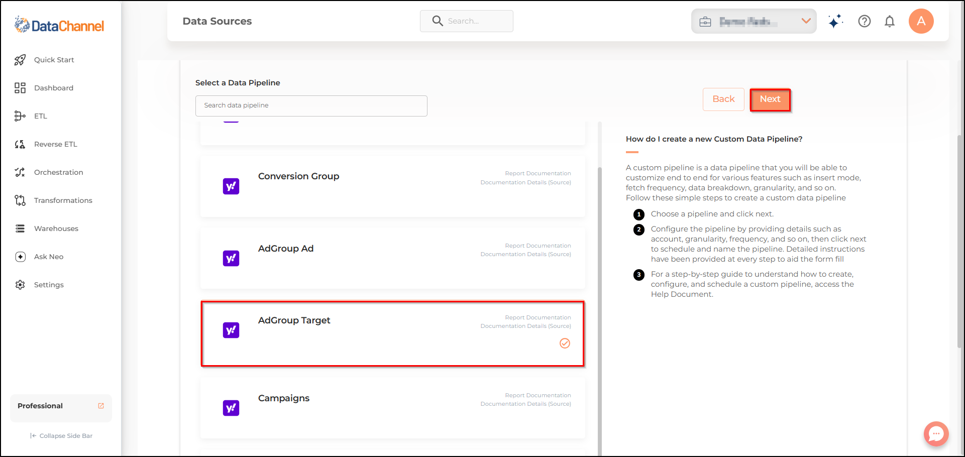 yahoo display ads adgroup target