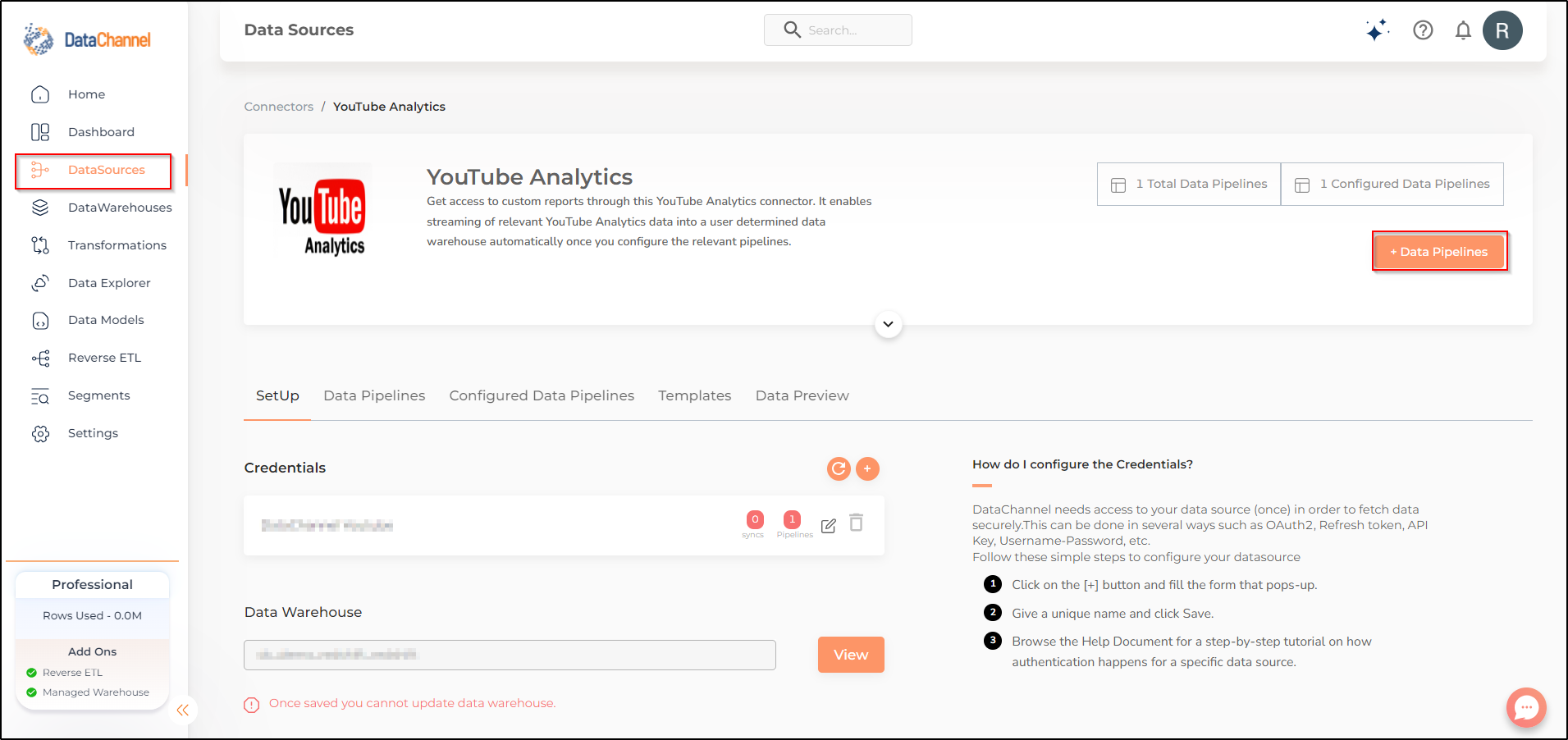 youtube analytics data source detail