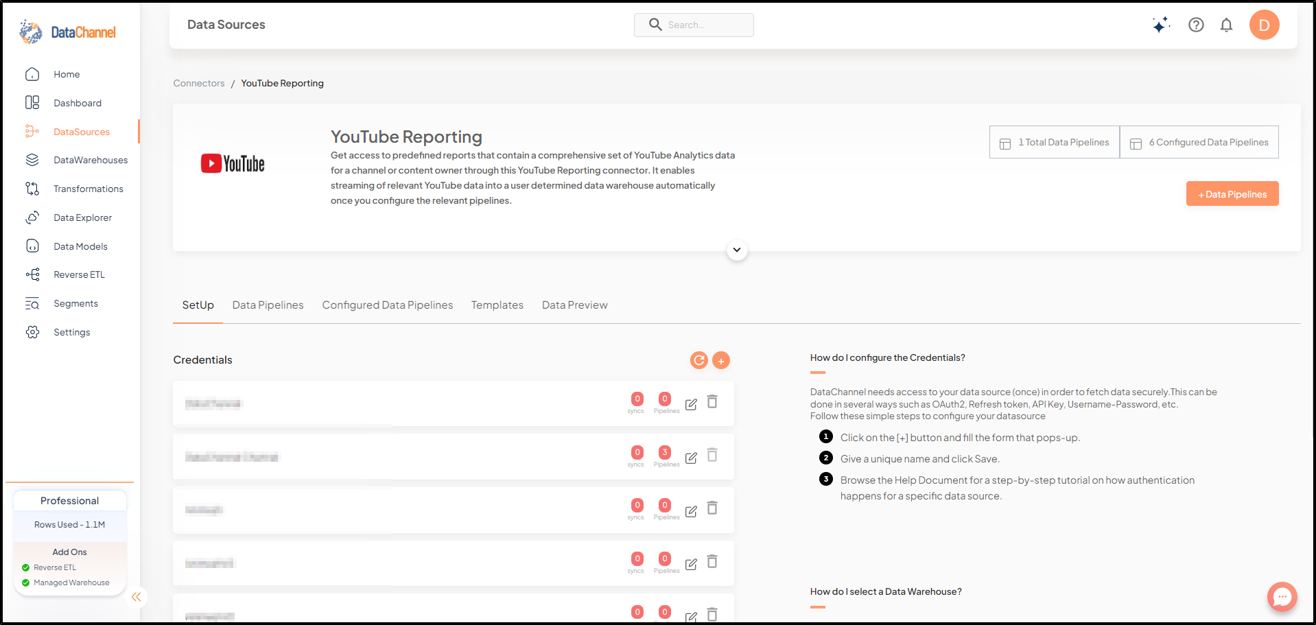 youtube reporting screen