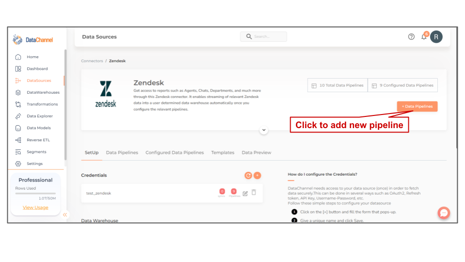 zendesk data source detail
