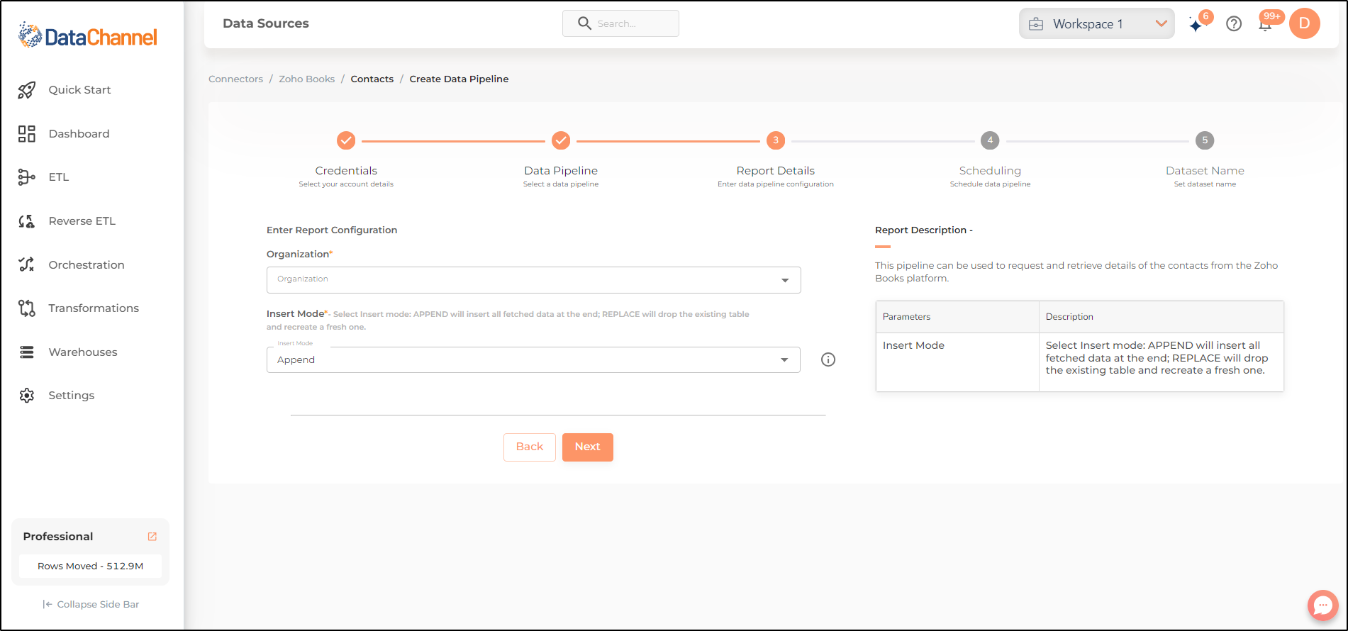 zoho books contacts config