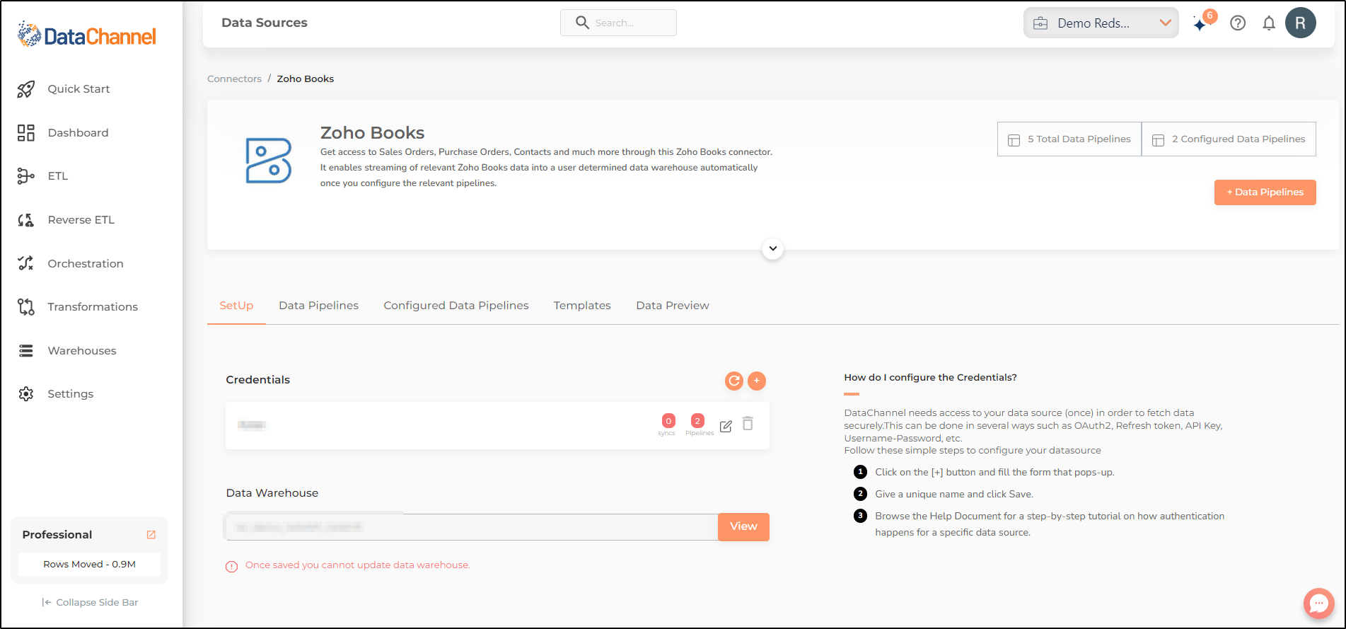 zoho books screen