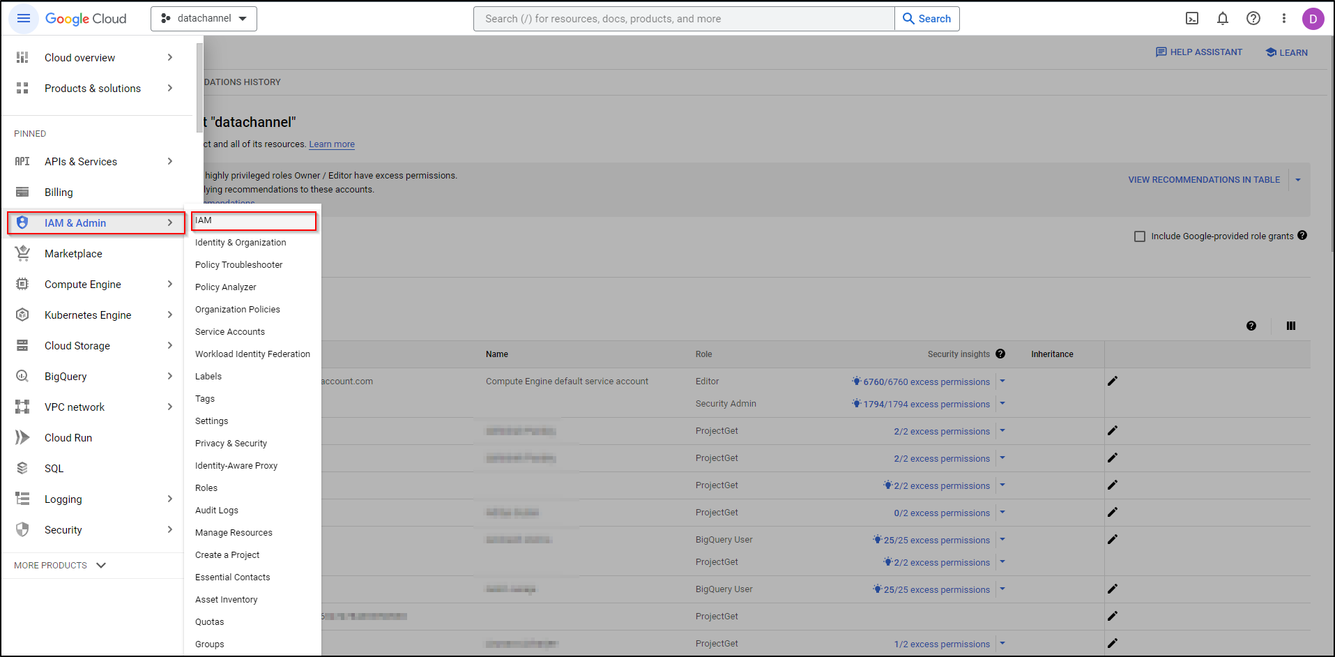 big query add principal 1