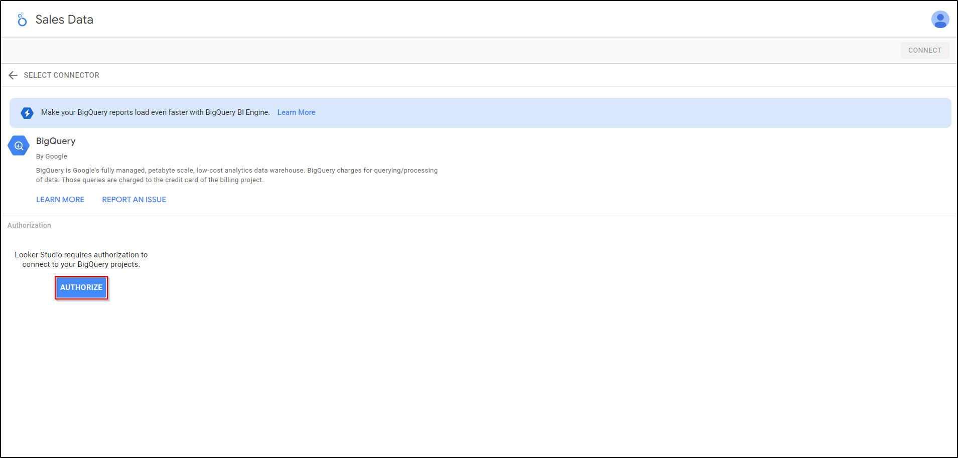 looker studio authorise