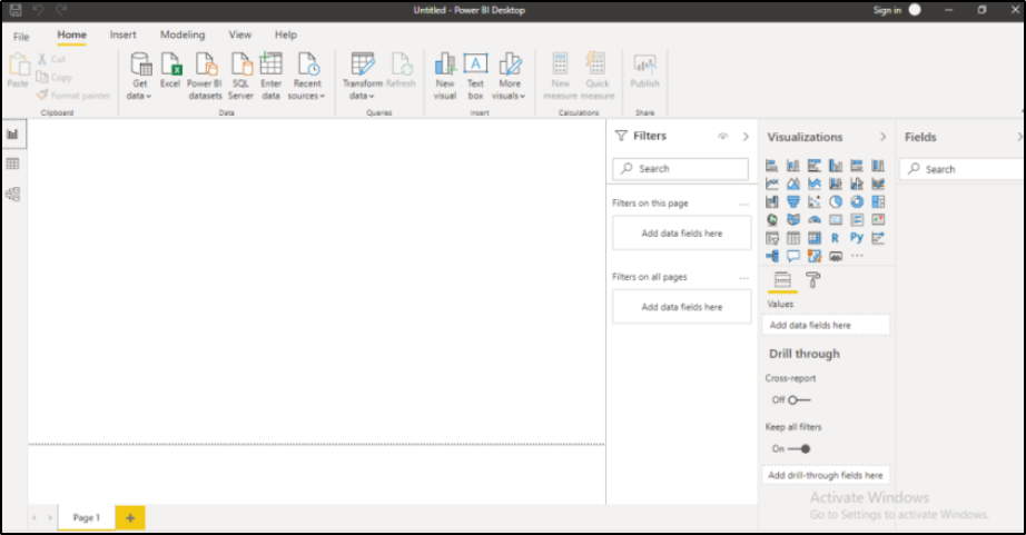 power bi homepage