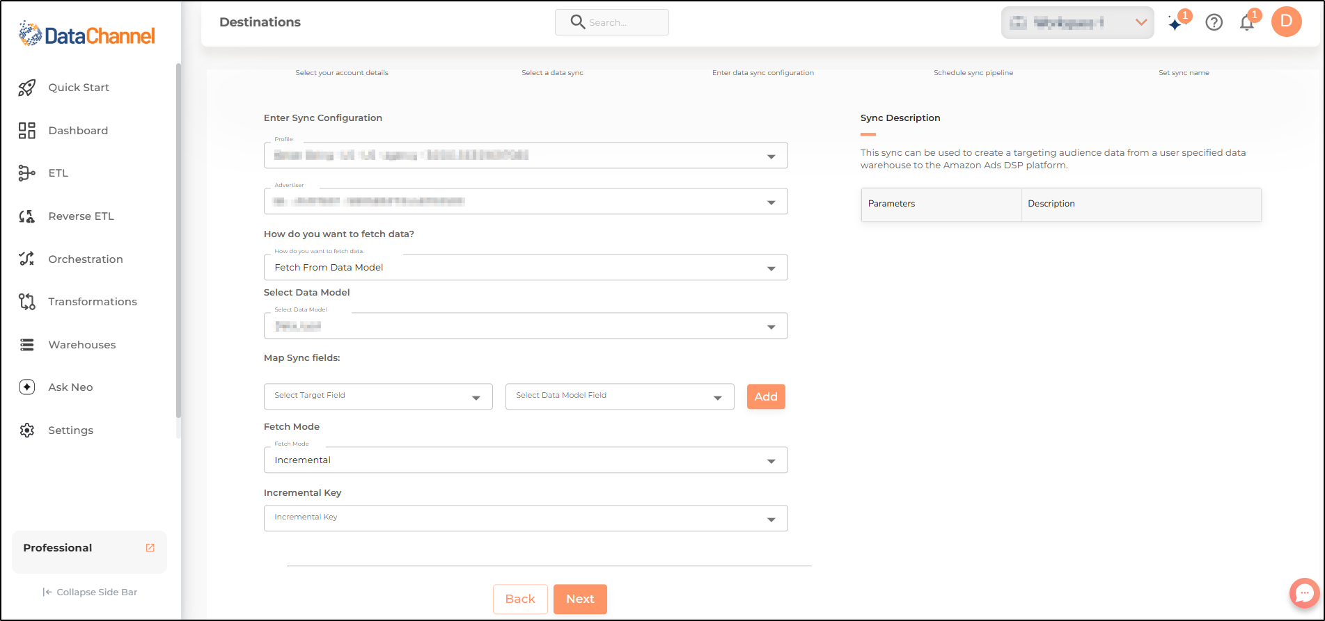 amazon ads dsp reverse audience create config
