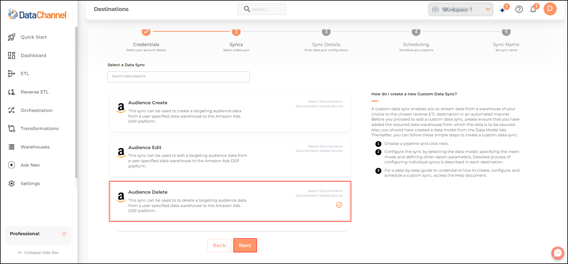 amazon ads dsp reverse audience delete list