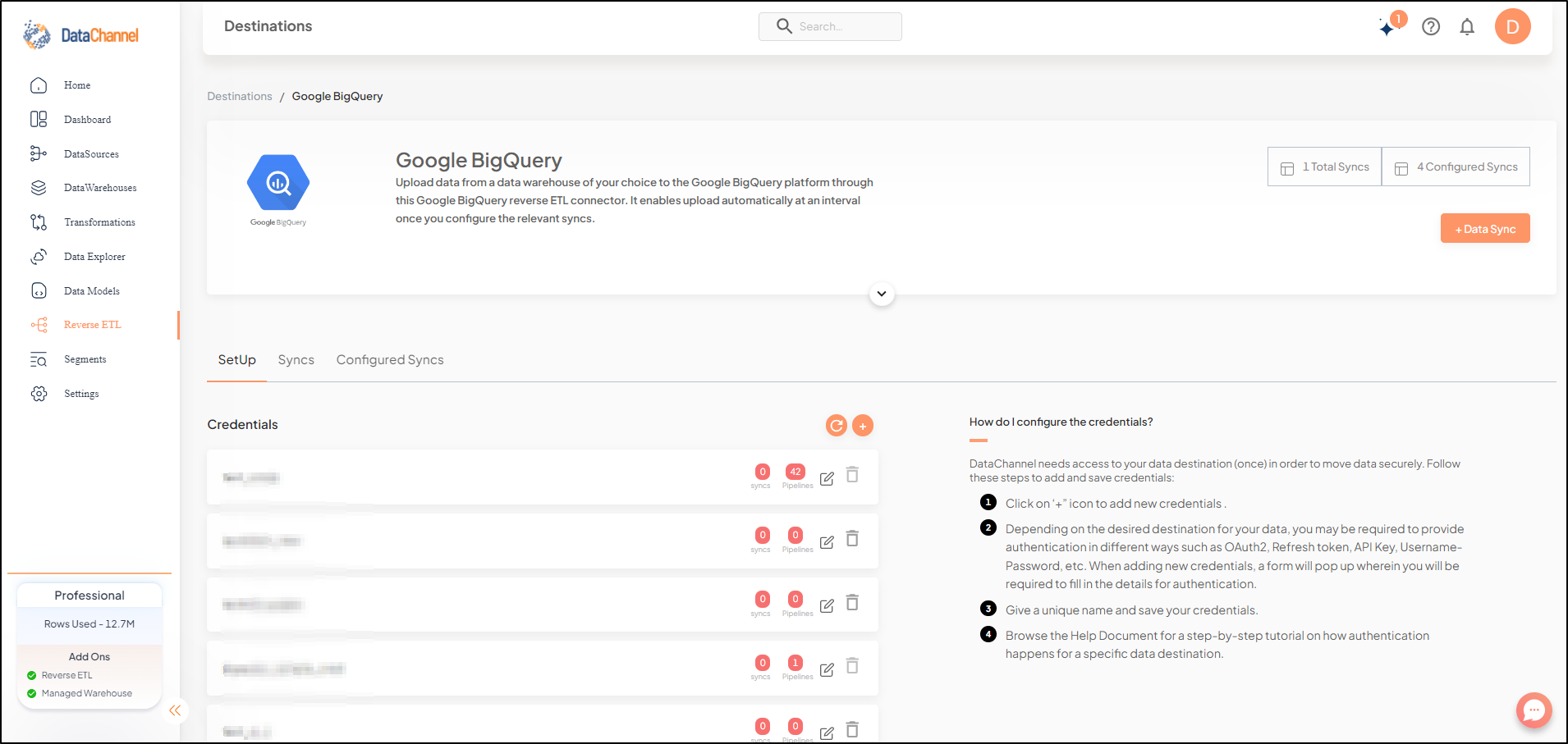 bigquery reverse screen