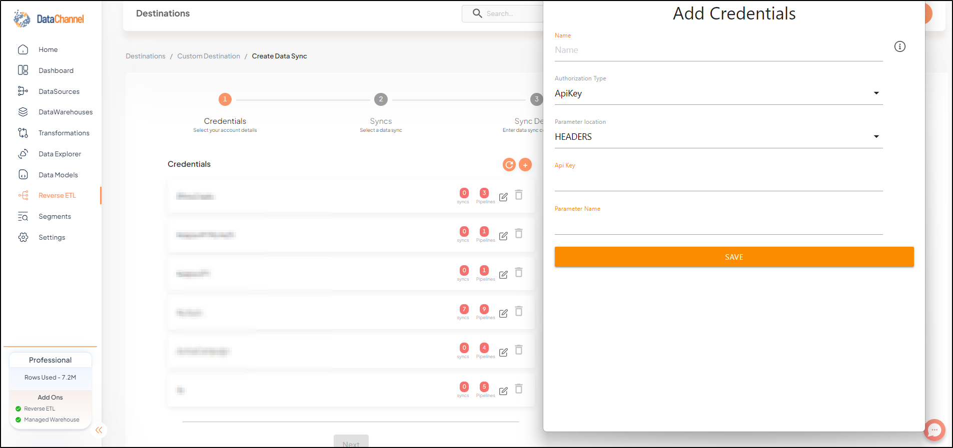 custom dest auth type api key
